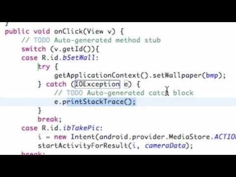Android Application Development Tutorial   41   Finish Camera and Wallpaper App   YouTube