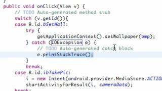 Android Application Development Tutorial   41   Finish Camera and Wallpaper App   YouTube