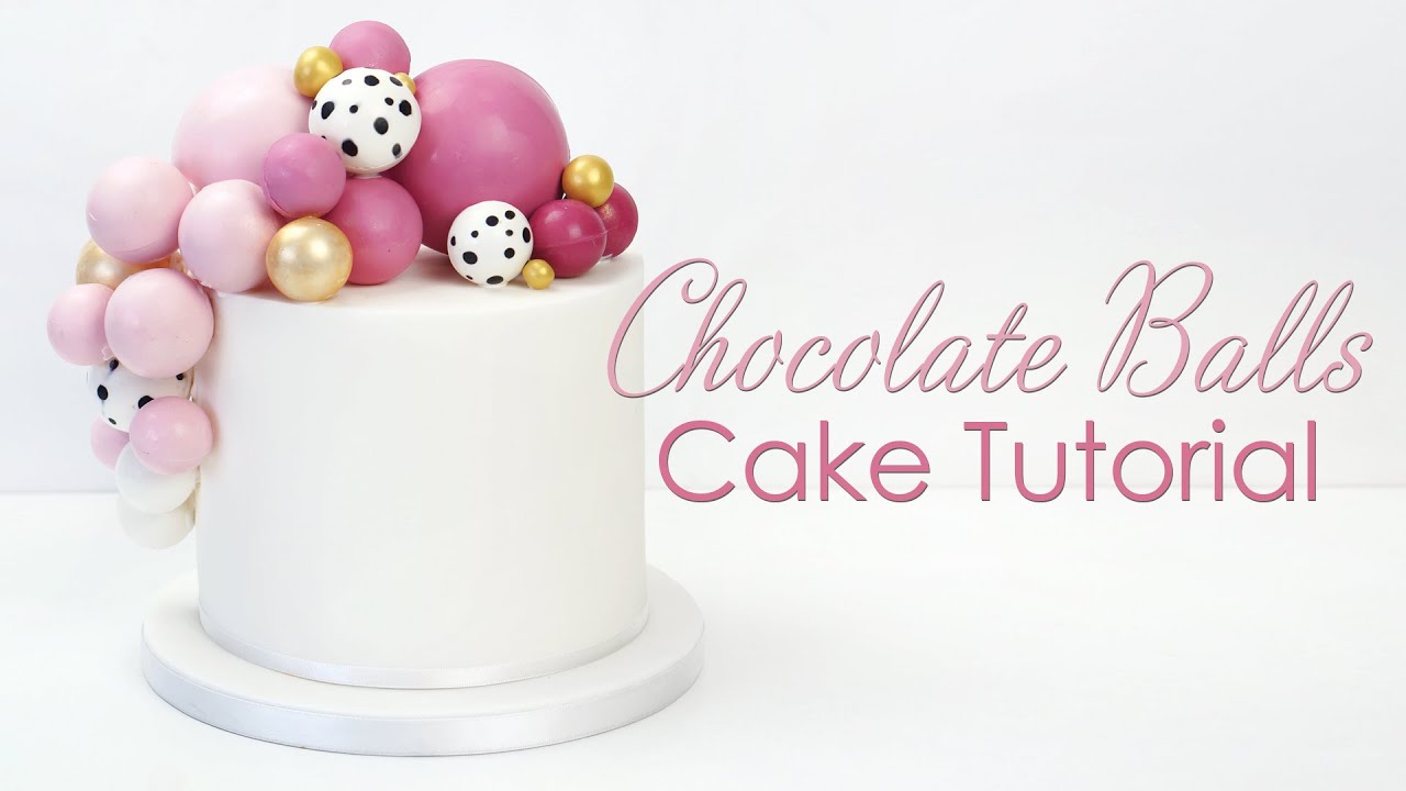 Roest Overtreding Schuldig Chocolate Ball / Sphere Balloon Cake Tutorial - YouTube