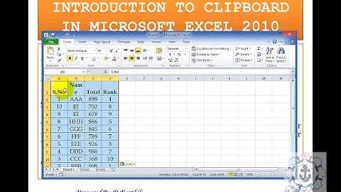 #️⃣📢📣 Introduction to Clipboard in Microsoft Excel 2010👨‍💻👩‍💻