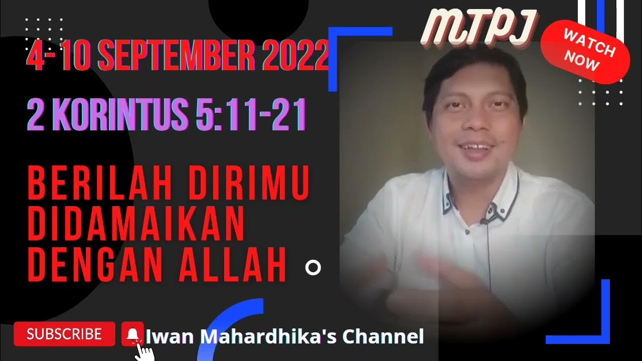 Mtpj gmim minggu 4 10 september 2022 berilah dirimu didamaikan dengan