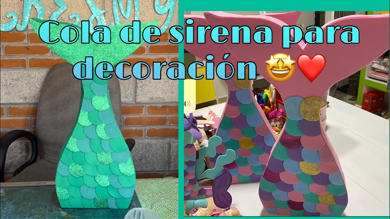 Cola de sirena para decorar 🧜🏻‍♀️🤩❤️