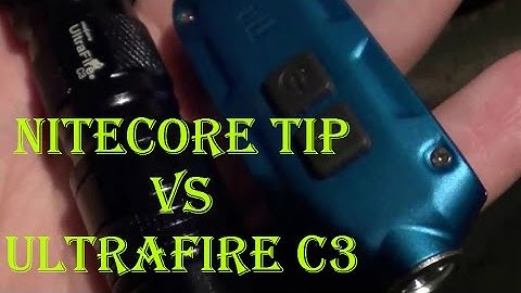 Nitecore Tip vs Ultrafire C3 :Night test