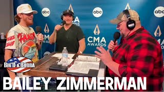 Talking With Bailey Zimmerman At The 57th Annual CMA Awards