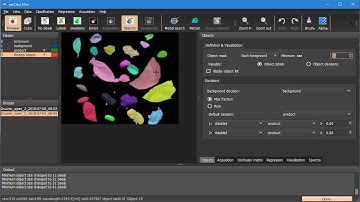 Segmentation of objects in hyperspectral images