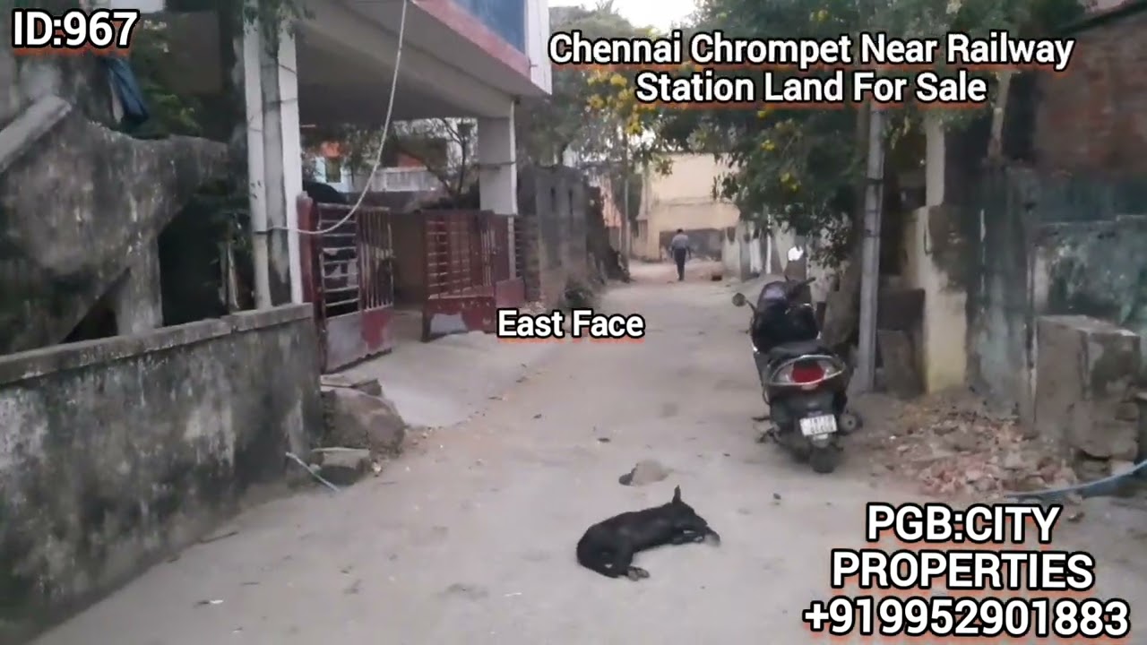 ID:967:Chennai Chrompet Near Railway Station Land For Sale Near Vaishnav College 