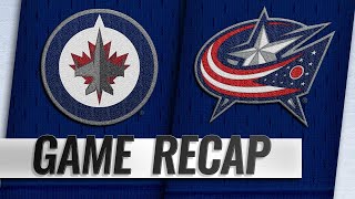 Wheeler scores four goals as Jets beat Blue Jackets