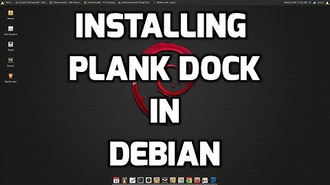 Installing Plank Dock in Debian
