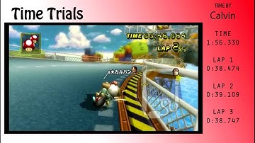 [MKWii] Time Trials by Calvin - 1:56.330 Toad