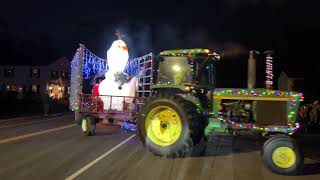 2021 Orange CT Christmas Tractor Parade in 4K