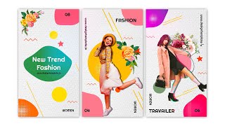 New Trend Fashion Instagram Story After Effects Templates | Free AE, Pr, MOGRT Templates