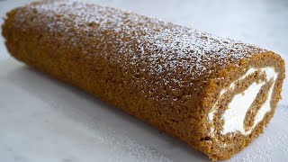 Pumpkin Roll | Pumpkin Cake Recipe | Chichabon