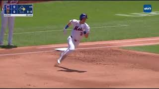 CHC@NYM: Carson Benge doubles in the first inning (2026)