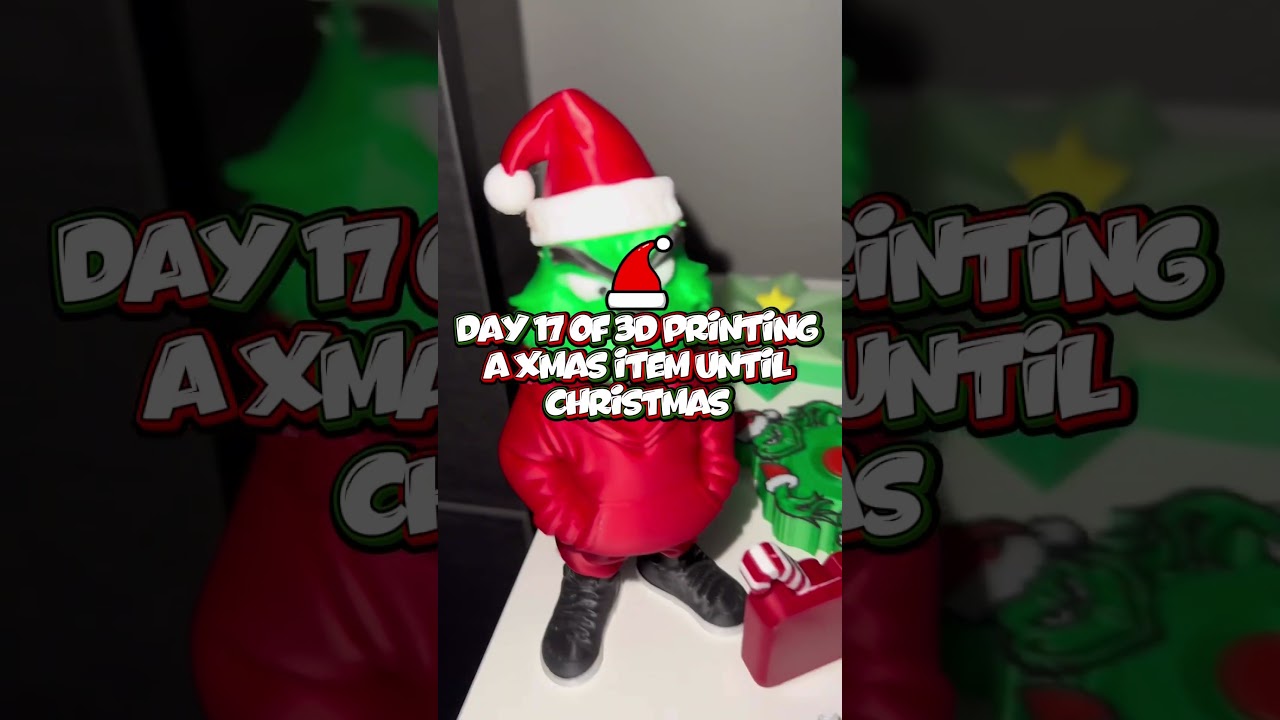 17-й день 3D-печати рождественского изделия до Рождества 🎄