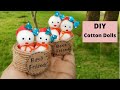 How to Make Cotton Doll /Easy Doll Cotton Handmade/ DIY Cotton Craft Ideas By Aloha Crafts