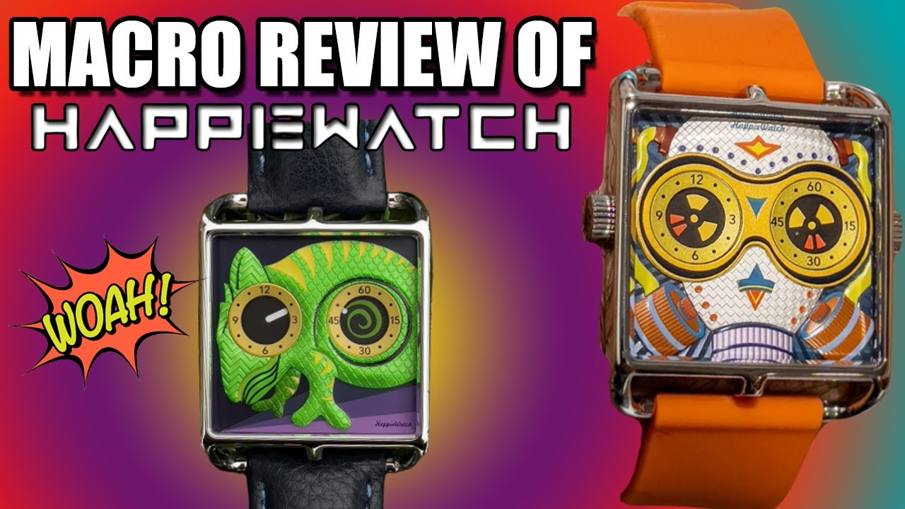 HappieWatch Watch Review | Double Unboxing of Limited Edition COOL & FUN Wearable Artistic Watches!