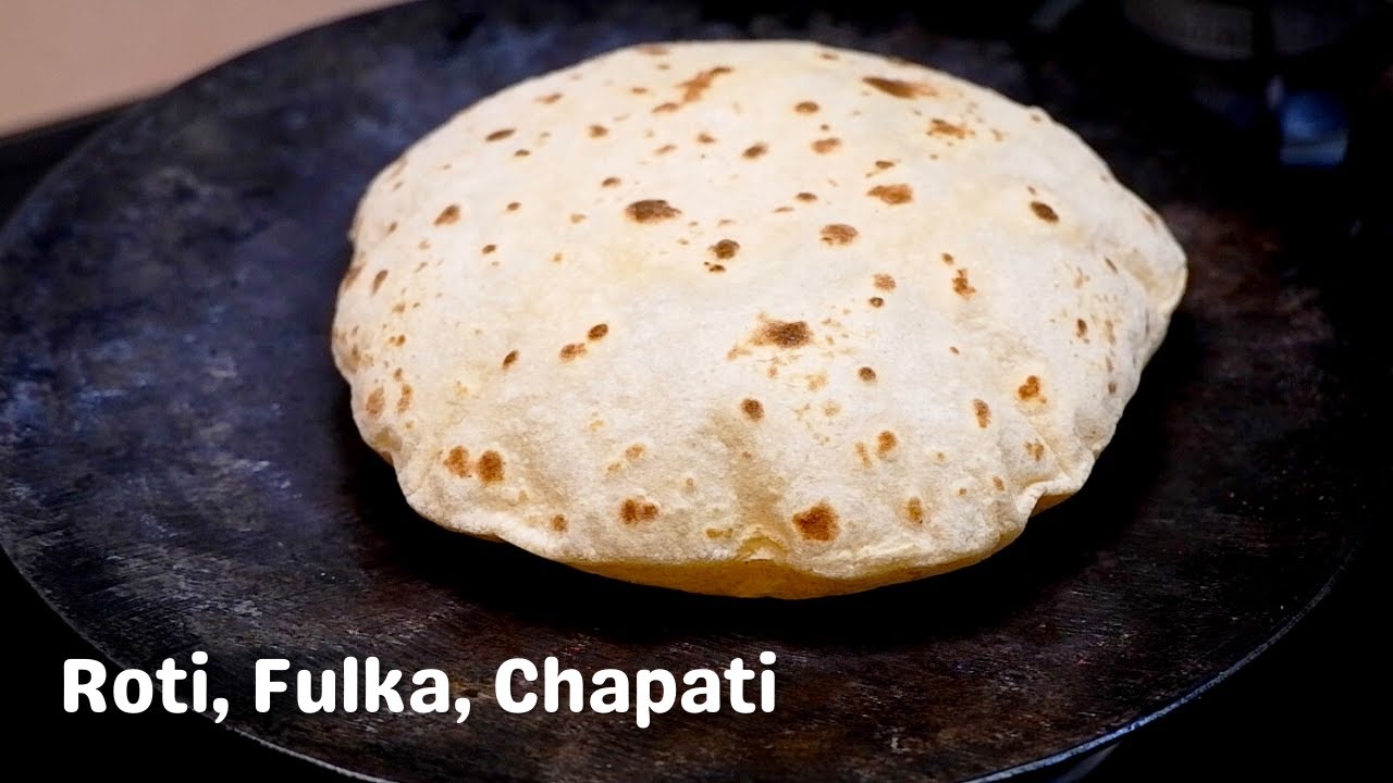 How to make only 2 Ingredient Punjabi Fulka Recipe in hindi • 2 Ingredient Indian flatbread, Roti | Amrit