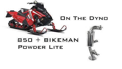 Axys 850 On The Dyno - Muffler Testing Long Pull Bikeman Powder Lite