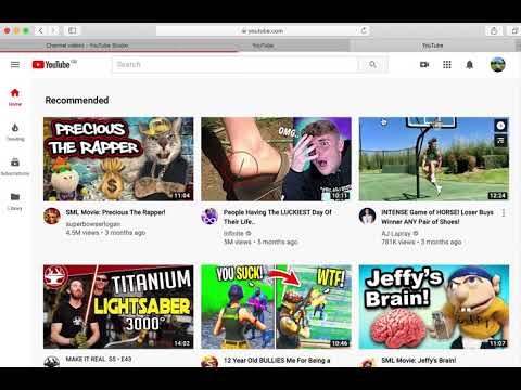 How to look at all of the videos and subscribes.