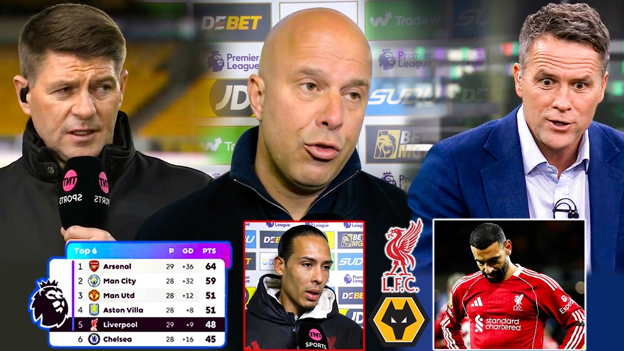Wolves vs Liverpool 2-1 Gerrard Goes Angry After Missing Top 4 Chance! Arne Slot Reaction 🔥