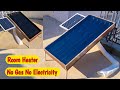 No gas no electricity free room heater  how to make room heater diy
