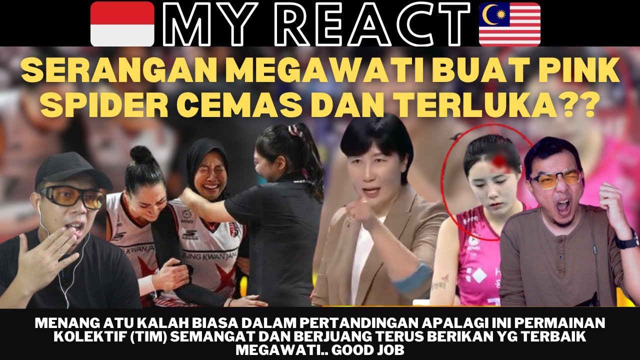 SERANGAN MEGAWATI BUAT PEMAIN PINK SPIDER CEMAS DAN TERLUKA SAAT MENANG?