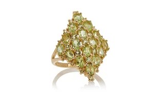 Technibond Gemstone Marquise Cluster Ring