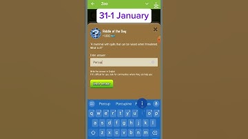 Zoo riddle of the Day | Zoo rebus of the Day | 31 December | Zoo Answer code Video |