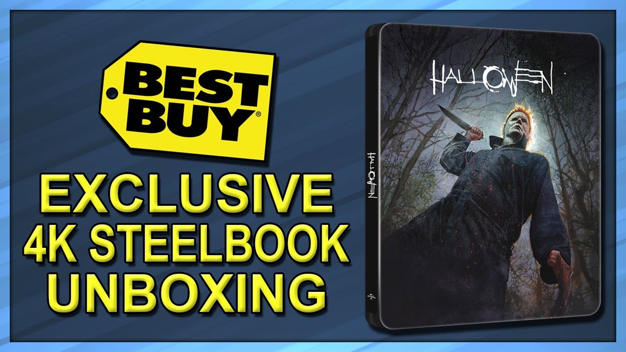 Halloween (2018) Best Buy Exclusive 4K+2D Blu-ray SteelBook Unboxing