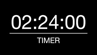 2 Hours 24 Minutes Timer/Countdown with Alarm - 144 Minutes