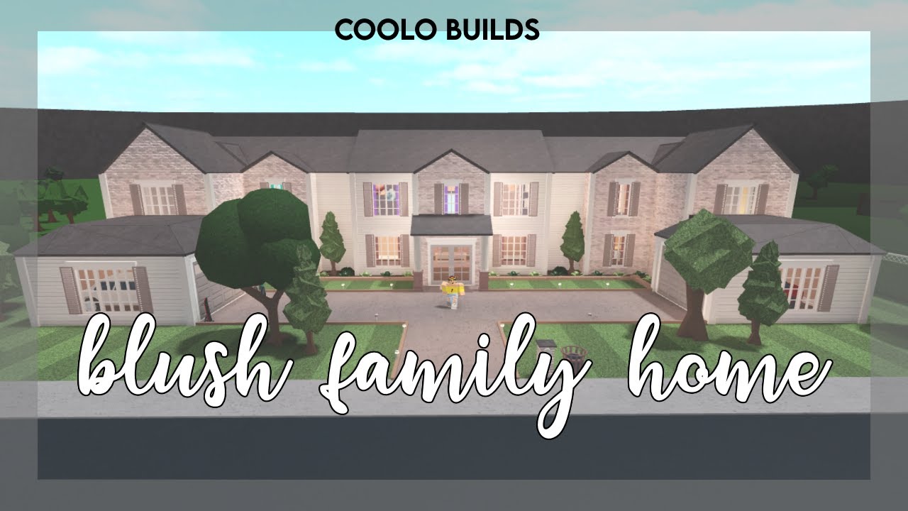 Roblox Bloxburg Blush Family Home Youtube - roblox bloxburg blush family mansion
