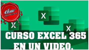 CURSO COMPLETO DE EXCEL 365 EN UN VIDEO (2024.)  - 80  LECCIONES - MAS DE 7 HORAS