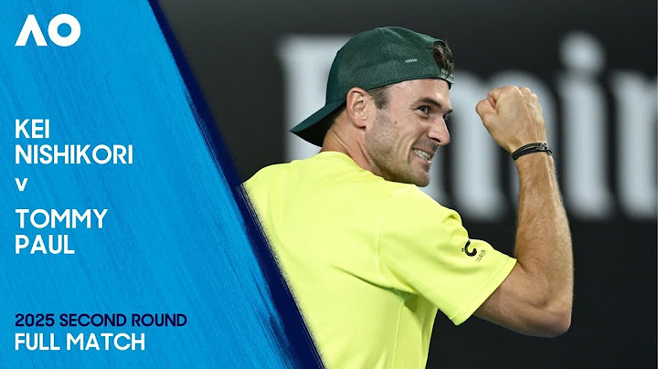 Kei Nishikori v Tommy Paul Full Match | Australian Open 2025 Second Round