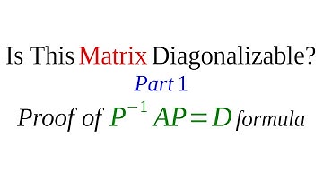 Linear Algebra 3.2. Matrix Diagonalization. Part 1.
