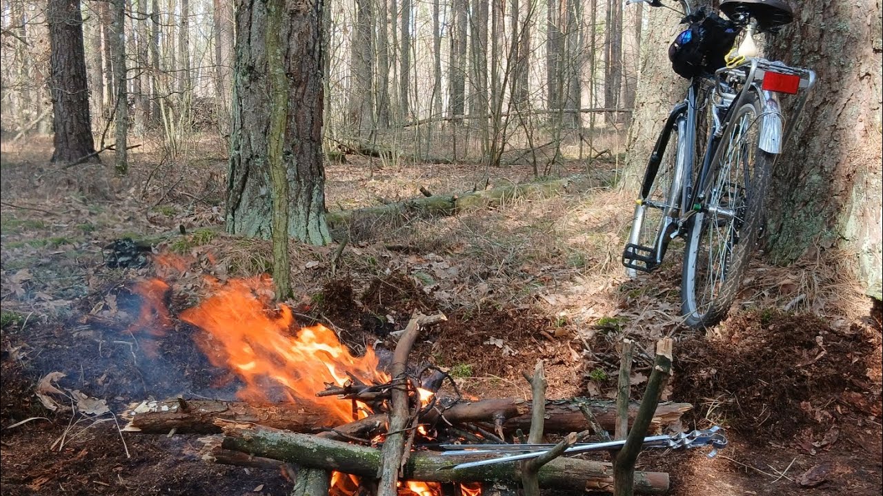 22.03.2025г.Пвд,костер,жарю сало.