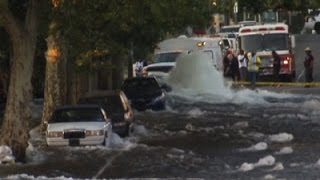 Raw: Massive Water Main Break in Philadelphia