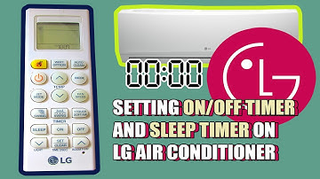 How to Set On/Off Timer and Sleep Timer on LG Air Conditioner | Fishy Petunia
