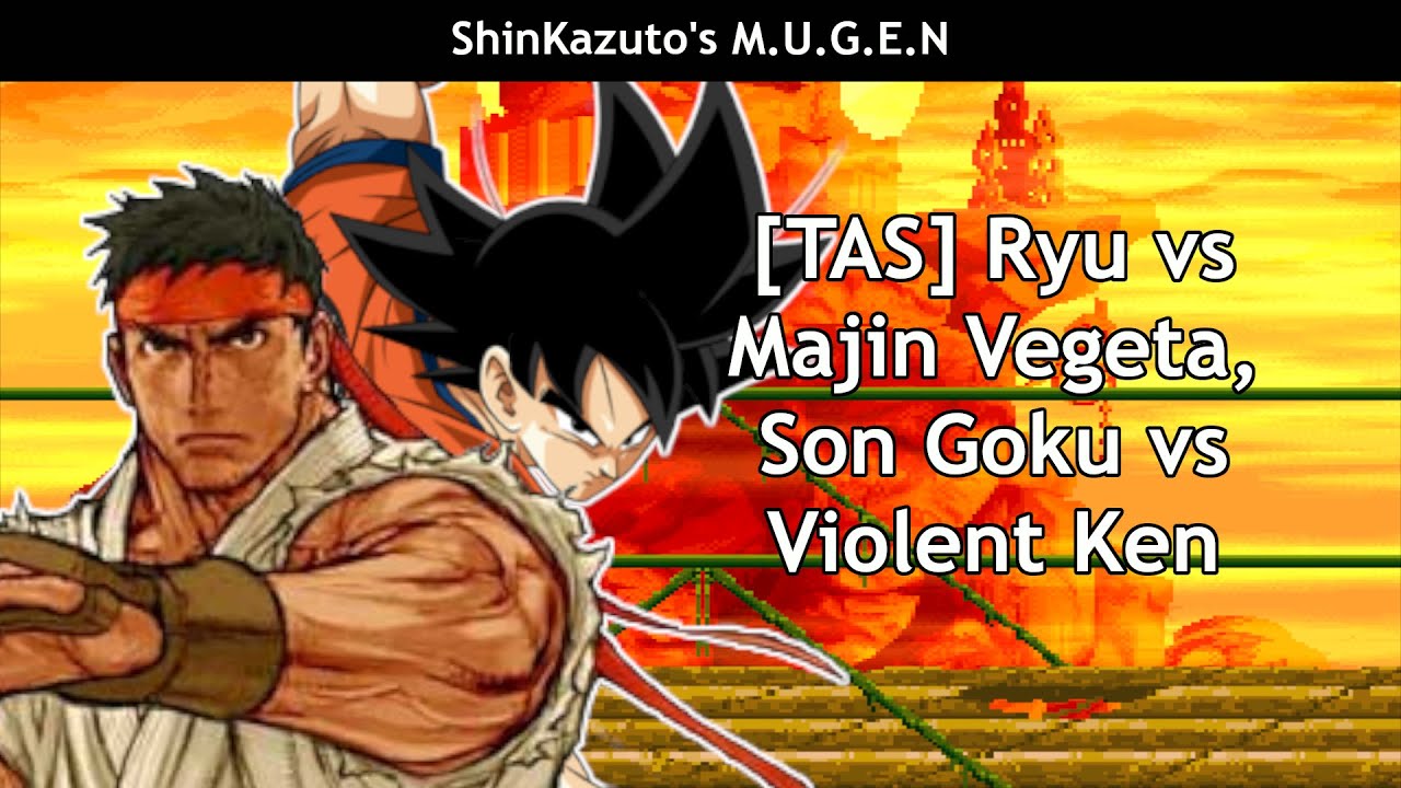 Kaz Mugen: [TAS] Ryu vs Majin Vegeta, Son Goku vs Violent Ken - YouTube
