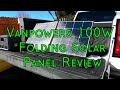 Vanpowers 100 Watt Portable Solar Panel Review - Soft Case Solar Panel Briefcase For Power Stations!