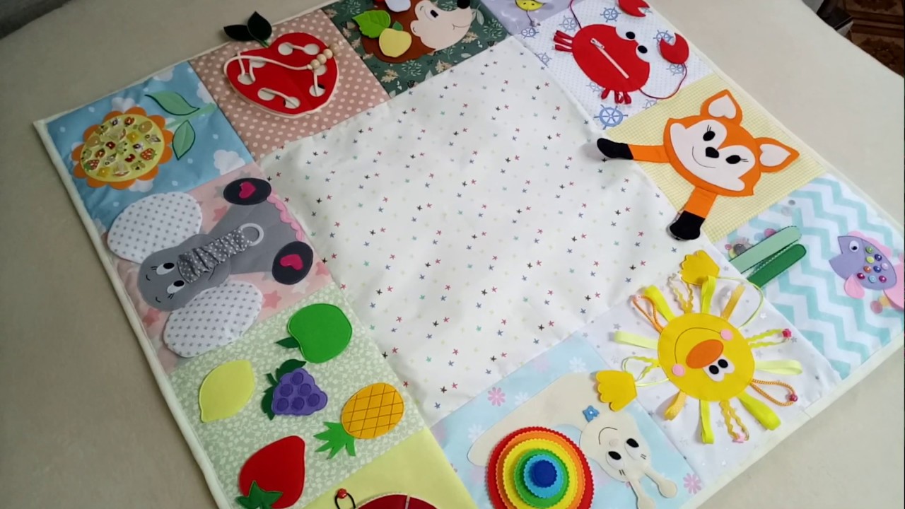 Развивающий коврик для малышей от 3 месяцев