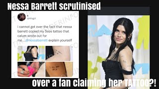 Nessa Barrett gets called out for 'copying' a fans tattoo?! | TIKTOKINSIDERINFO