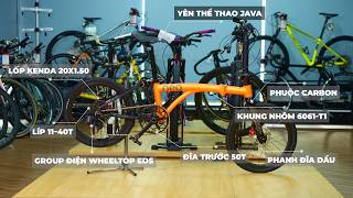 Xe đạp gấp khúc Java Neo hệ đề điện Wheeltop EDS hiện đại