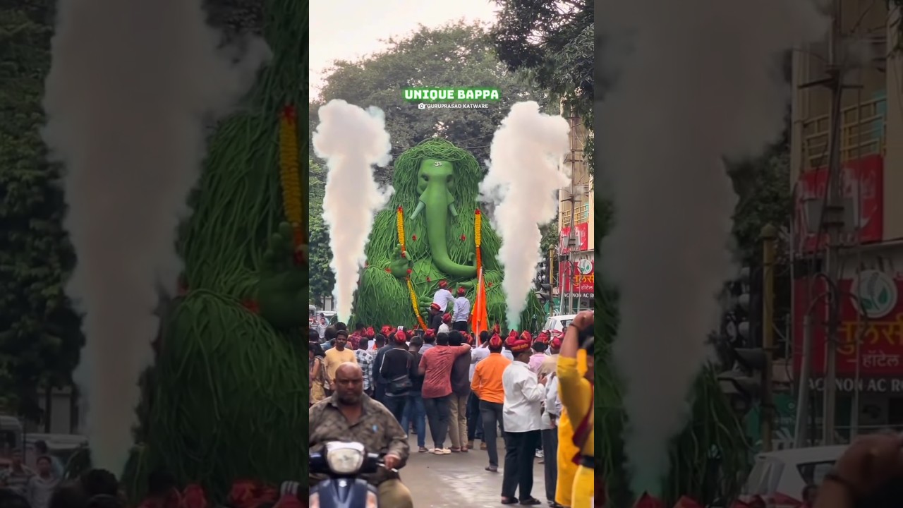 Pulgalli Talim Mandal Kolhapur Ganpati Aagman 2025 🌺🔱/ Unique Bappa ✨🥹 / 