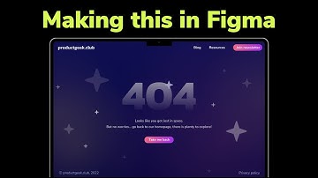 Design challenge in Figma - Daily UI 008 - 404 Page