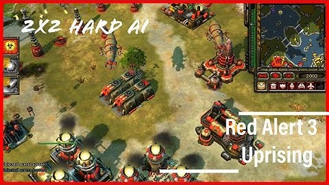 Red Alert 3 Uprising Skirmish Gameplay : 2X2 Hard AI 【Soviet】
