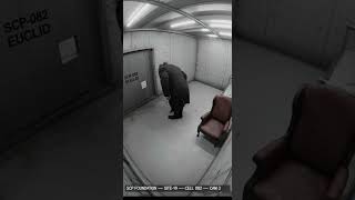 A chilling CCTV feed from SCP-082's containment at Site-19