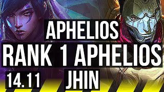 APHELIOS & Thresh vs JHIN & Rakan (ADC) | Rank 1 Aphelios, Rank 7, 7/2/6 | NA Challenger | 14.11