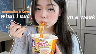 what I eat in a week!🍜(Korean food+quarantine)