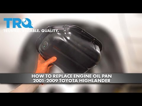 How to Replace Engine Oil Pan 2001-2007 Toyota Highlander - YouTube