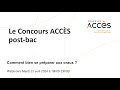 Webinar du concours accs  comment bien se prparer aux oraux 2024 